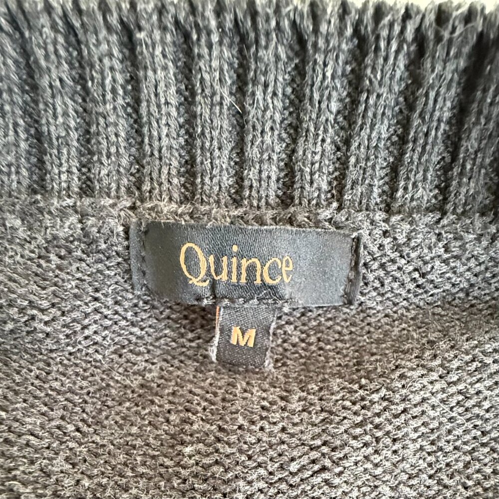 Organic Cotton Boyfriend Crew Sweater, Quince, Size M - Picture 4 of 6